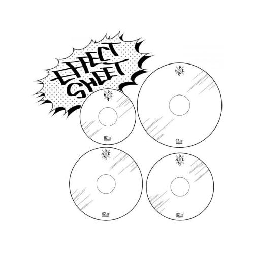 DRUM EFFECT SHEET  10″,12″,13″,16″ set ドラム・エフェクトシート